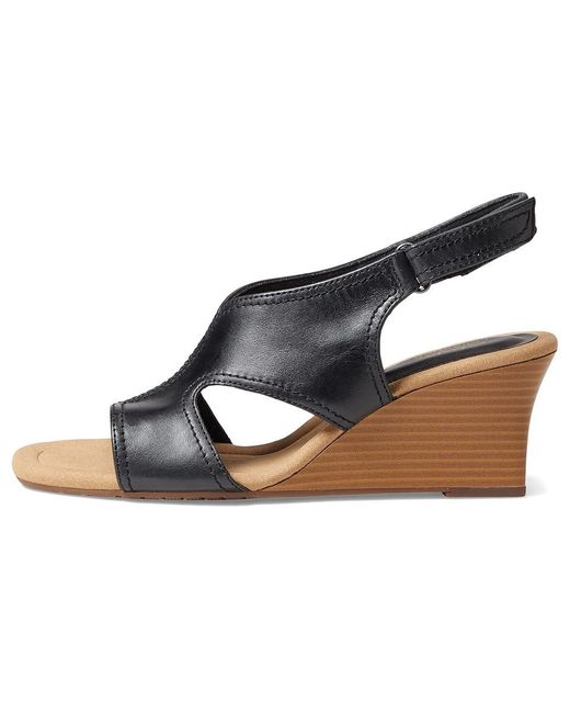 Clarks Black Kyarra Aster ( Leather) Shoes