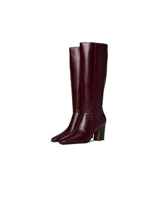 Franco Sarto Red Jonie Wide Calf Boots, Leather