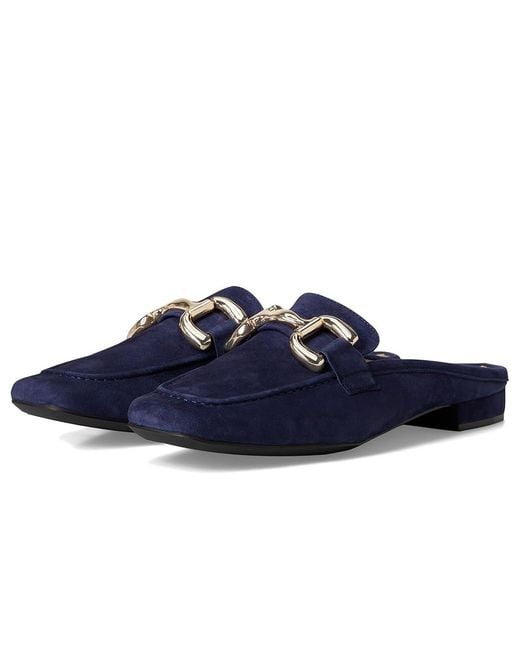 Vaneli Blue Shaine Dress Flat Shoes 9.5 M (B) Leather/Nappa/Suede