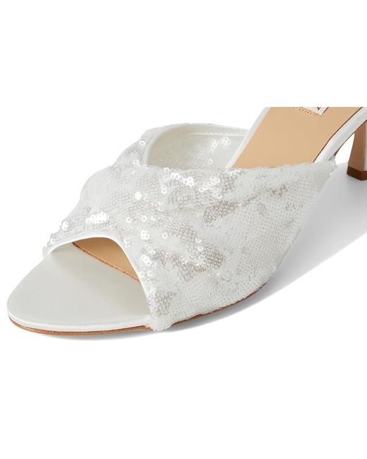 Badgley Mischka White Gailea Sandals, Synthetic