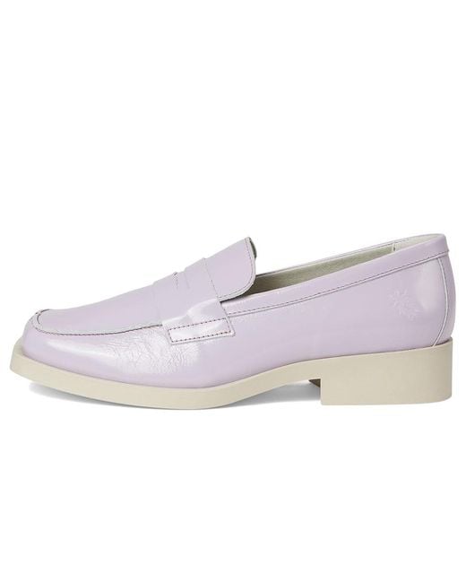 Fly London White Reif194Fly Flat Shoes, Leather