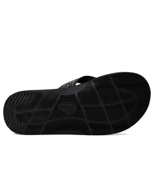 Chaco Black Classic Flip Shoes Summit/ 7 D for men