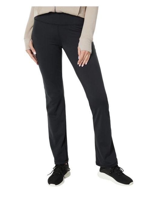 Jockey Premium Brushed Wide Waistband Yoga Pants in Black Lyst