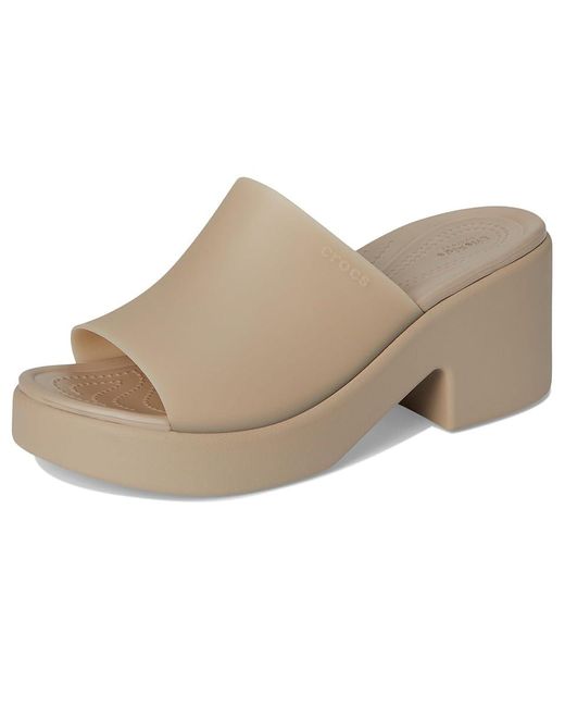 CROCSTM Gray Brooklyn Slide Heel Shoes