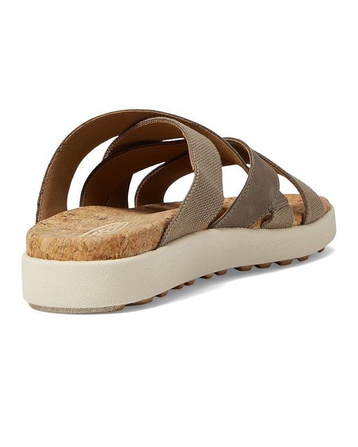 Keen Brown Elle Mixed Slide (Brindle/Birch) Shoes