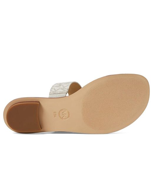 Michael Kors Multicolor Vera Flat Thong Sandals, Leather/Rubber
