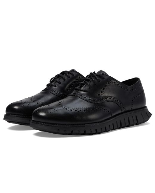 Cole Haan Black Zerogrand Remastered Wing Tip Oxford Unlined for men