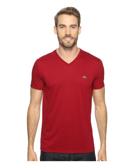 Lacoste Red Th6710 T-shirt for men