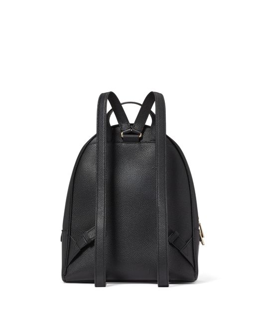 Kate Spade Black Hudson Pebbled Leather Medium Backpack