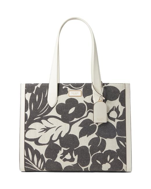 Kate Spade White Heinz X Embellished Patent Large Tote
