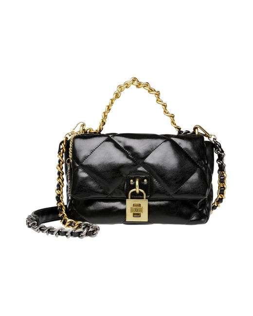 Steve Madden Synthetic Terra Puff Quilted Shoulder Bag in Gold