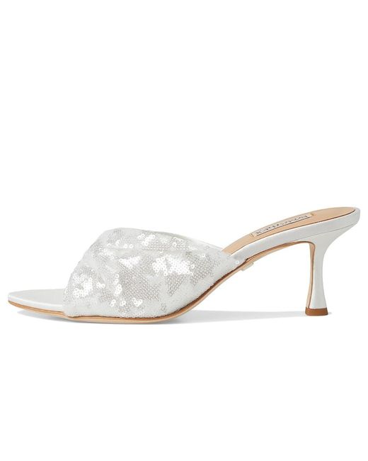 Badgley Mischka White Gailea Sandals, Synthetic