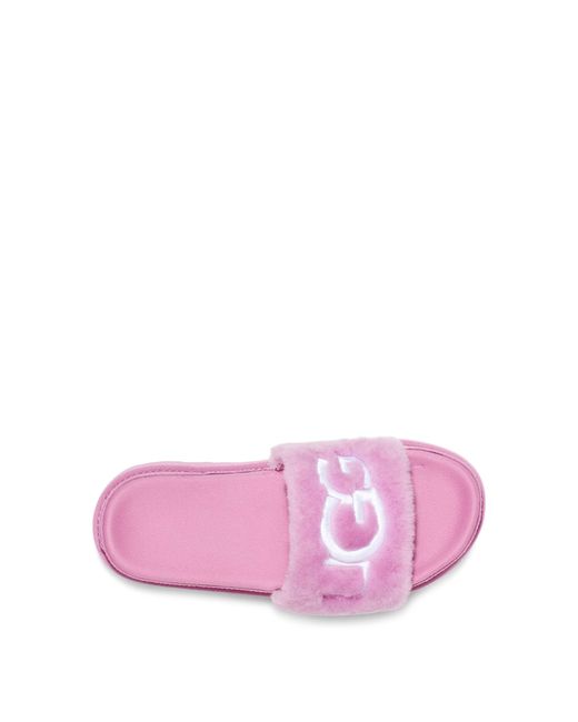 ugg fur slides light pink