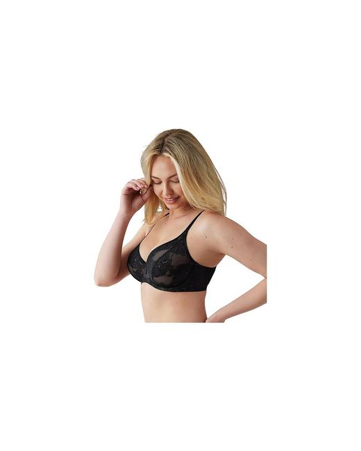 Wacoal Black Full Bloom Full Coverage Underwire Bra 855409 Bra, Elastane/Polyamide