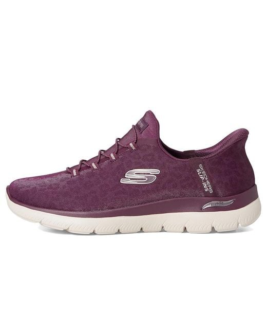 Skechers Purple Arch Fit Summits Hands Free Slip-Ins Shoes 8 B