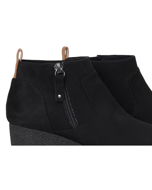Dr. Scholls Black Bianca Zip Short Boots Boots, Faux Leather