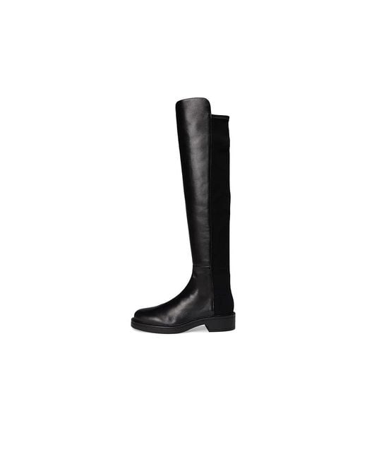 Stuart Weitzman Black 5050 Celia Boots Boots, Leather