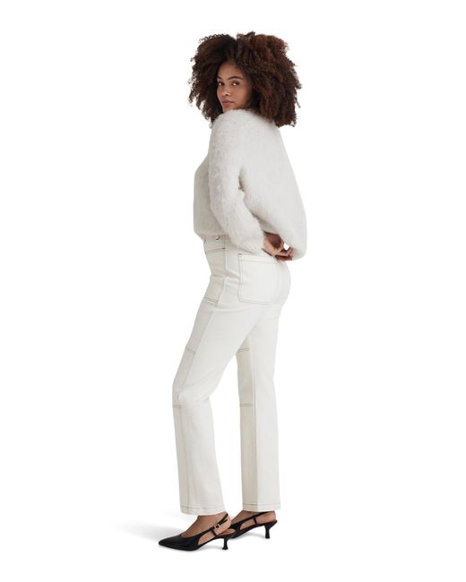 Madewell White The '90s Straight Jean In Lighthouse