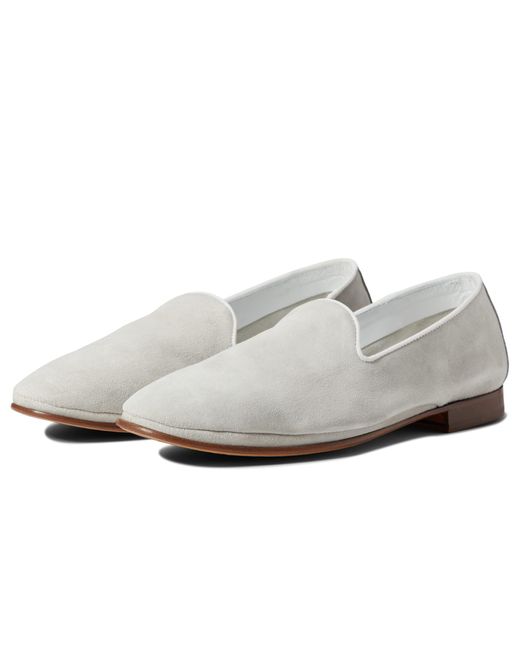 Massimo Matteo Tuscany Suede Loafer in White for Men | Lyst