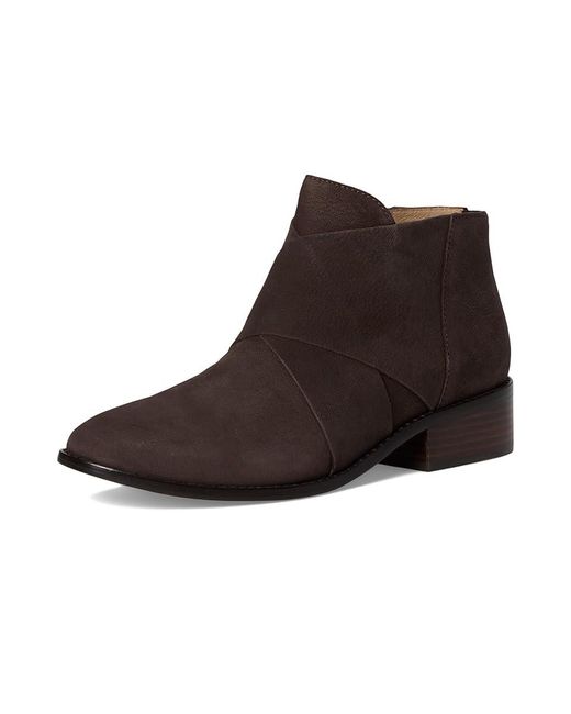 Eileen Fisher Black Span Bootie Boots, Leather