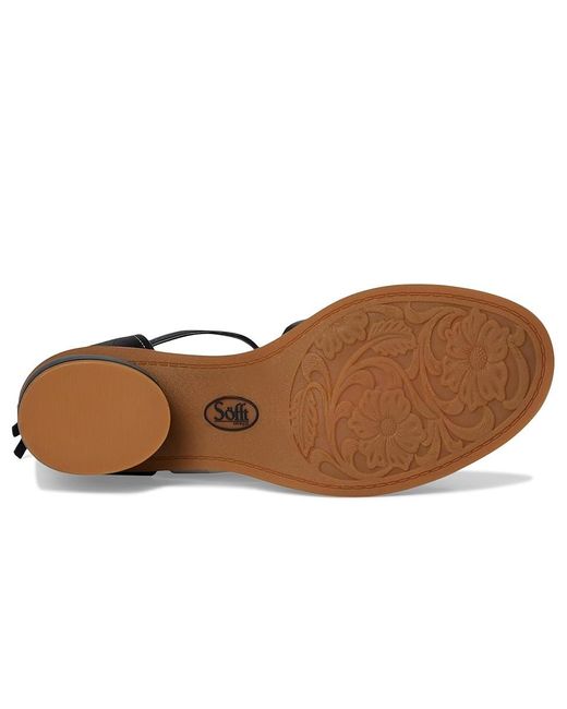 Söfft Black Colby Sandals 10 M (B) Leather
