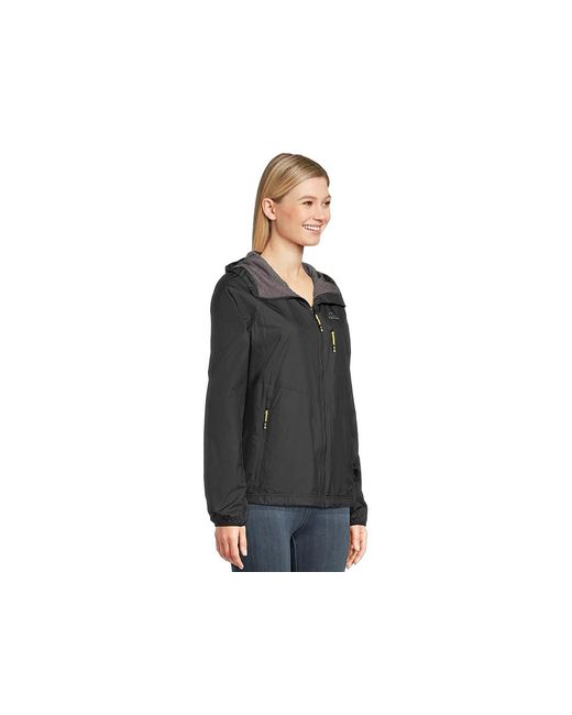 L.L. Bean Black Bean's Performance Fleece-Lined Windbreaker Jacket, Fleece/Nylon