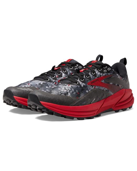 Brooks Lace Cascadia 16 in Gray (Red) for Men Lyst