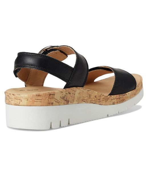 Samuel Hubbard Shoe Co. Black Portola Two-Strap Sandals 7 C