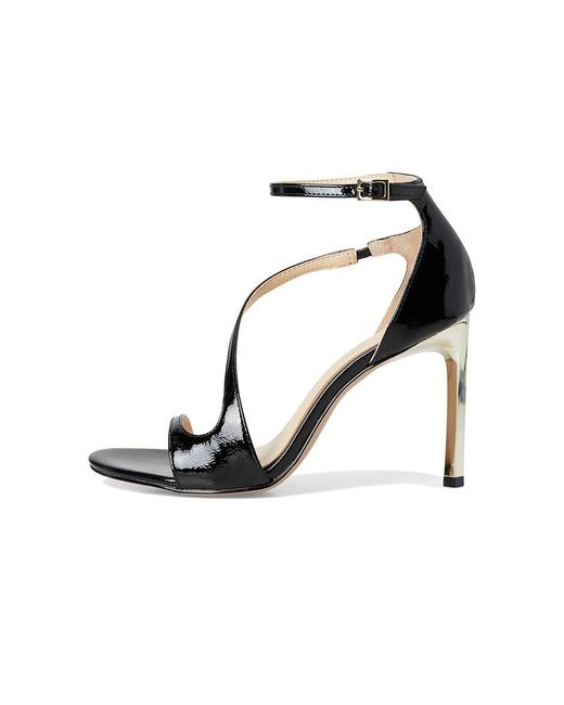 Jessica Simpson Black Qamille Asymmetrical High Heel Sandals Sandals, Synthetic