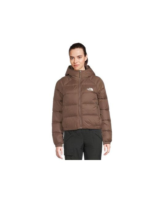 The North Face Brown Hydrenalitetm Down Hoodie Coat, Down/Nylon