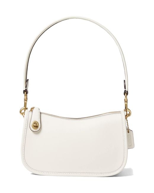 COACH The Originals Glovetanned Leather Swinger 20 in White | Lyst