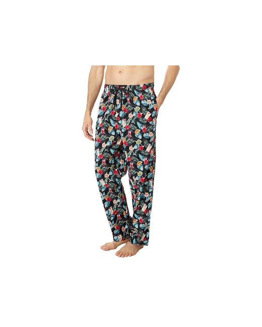Tommy Bahama Black Long Sleeve Pajama Set Pajama Sets, Cotton for men