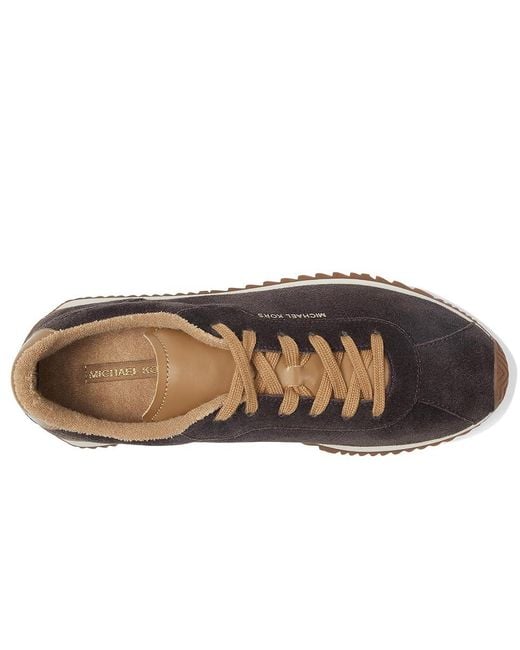 MICHAEL Michael Kors Black Rhodes Trainer Shoes, Leather