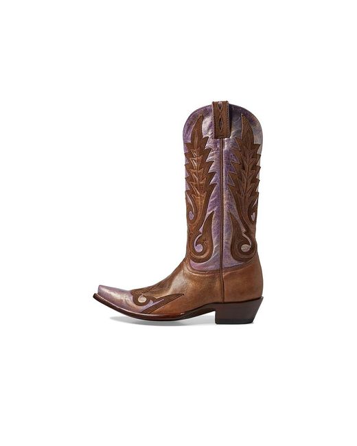 Old Gringo Brown Nevada Overlay Cowboy Boots Nut/Cream, Leather