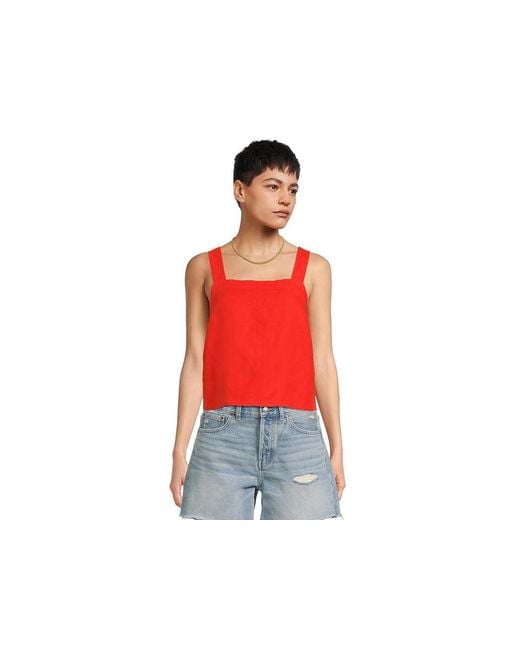Madewell Red Shania Top
