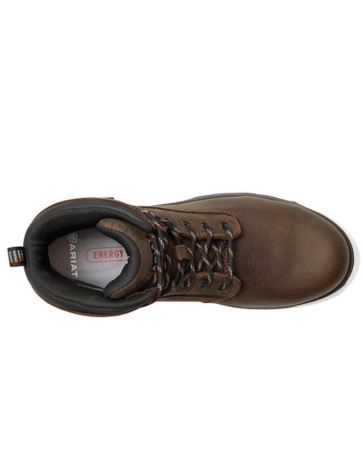 Ariat Brown Turbo Duratread 6 Waterproof Carbon Toe Work Boots Cowboy Boots 7.5 D for men