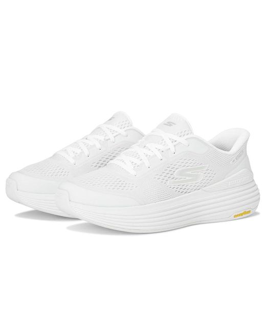Skechers White Max Cushioning Suspension Chrone Hands Free Slip-Ins Shoes 5 B