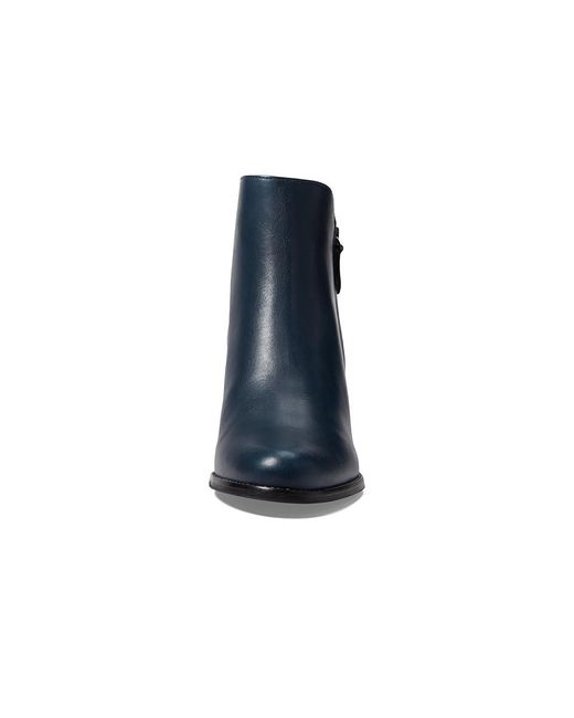 Marc Joseph New York Blue Grand Central Bootie Boots, Leather