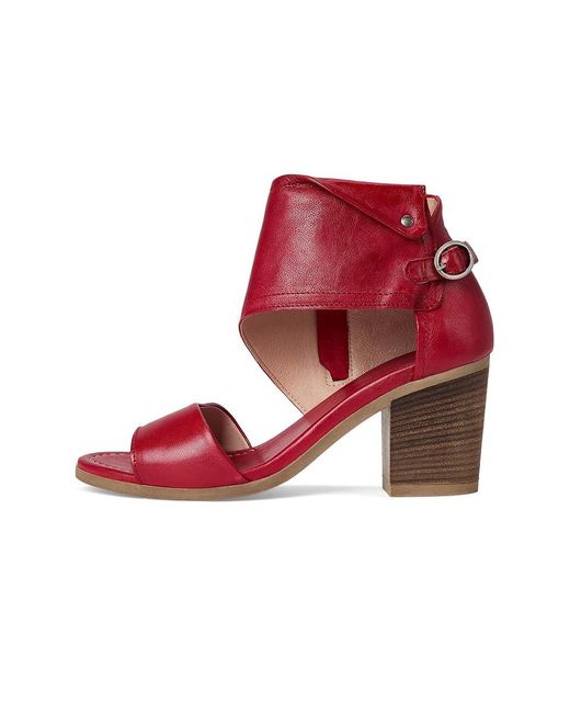 Eric Michael Red Callie Sandals Eu 37 (Us 6.5-7) M (B) Leather