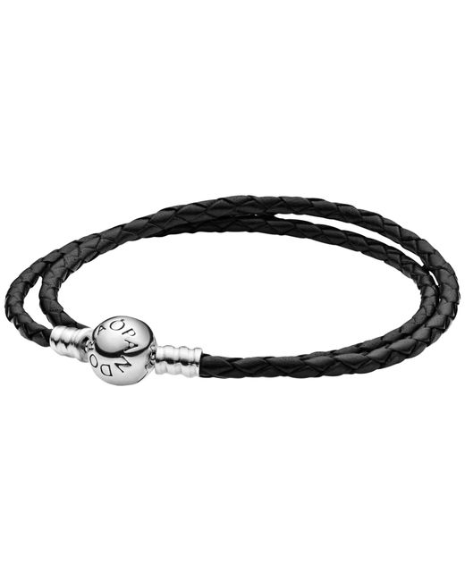 PANDORA Moments Double Black Leather 