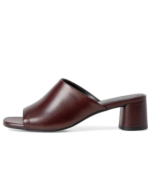 Vagabond Brown Piper Mule Sandals, Leather