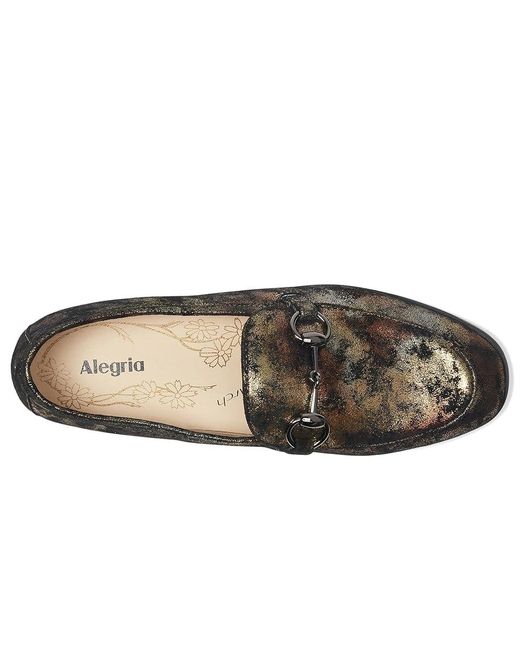 Alegria Black Aliya Flat Shoes, Leather