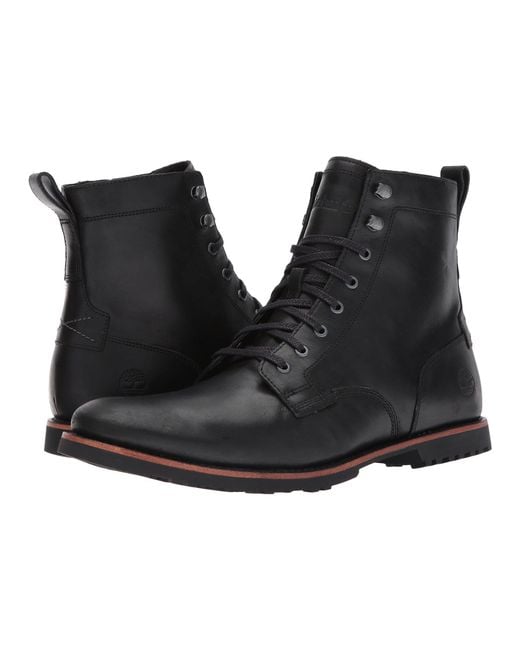 Timberland Kendrick Side Zip Boot (black Full Grain) Men's Boots for men