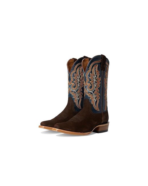 Ariat Black Futurity Relentless Bama Fury Cowboy Boots Chocolate Bison/Royal 9 D for men