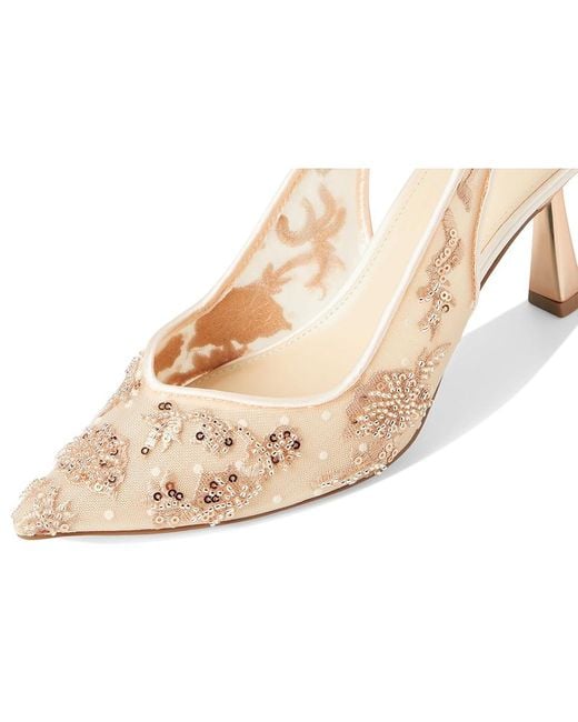 Betsey Johnson Natural Nikki High Heels, Synthetic