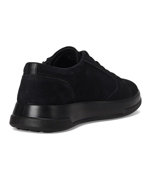 Ecco Black Move Zip Lace Sneaker Shoes/Gravel, Leather