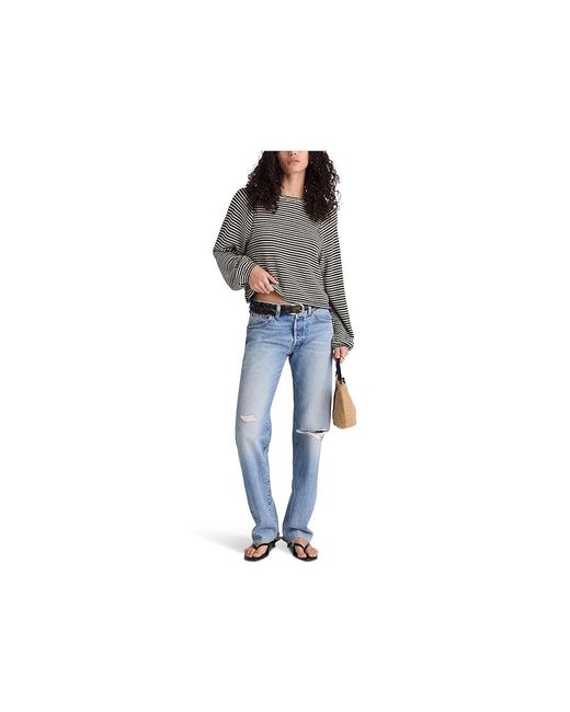 Madewell Black Barbet Long Sleeve T-Shirts Ric Rac Snit Clothing 2Xl 18) Cotton