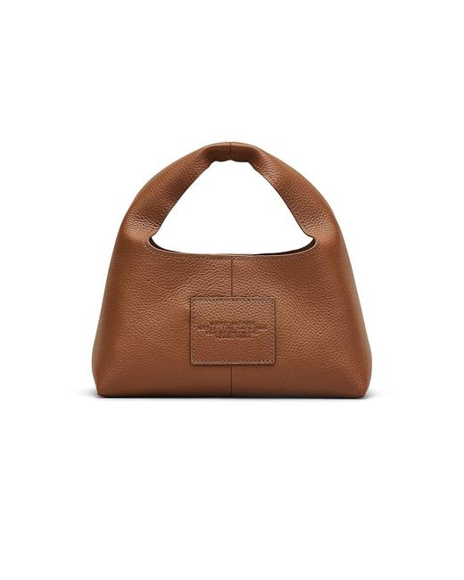 Marc Jacobs Brown The Mini Sack Bag Handbags, Leather