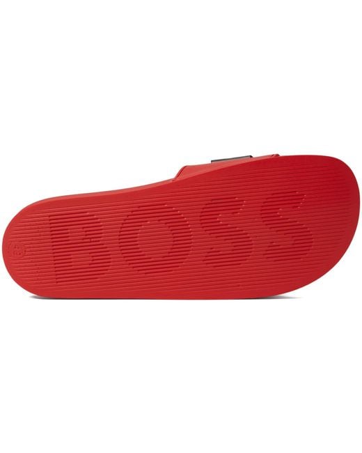 Boss Red Slide Sandals for men