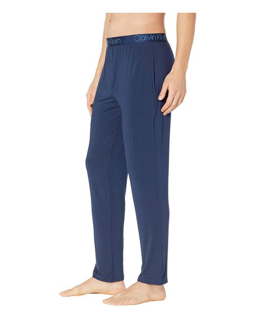 Calvin Klein Synthetic Ultra Soft Modal Sleep Pants in Blue for Men - Lyst